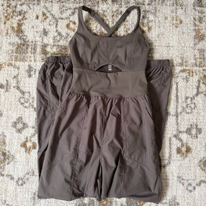 Free People Movement Righteous Onesie Size XS Brown NWOT